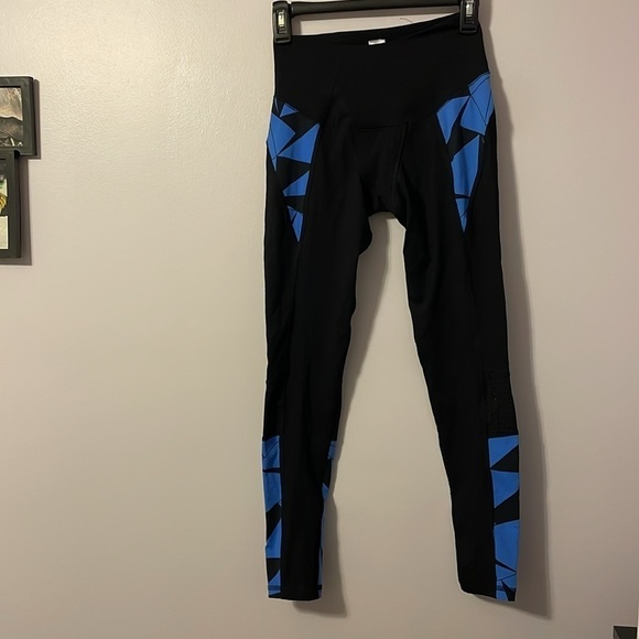 Dear Kate Black Periwinkle Athletic Yoga Workout Leggings size S - Picture 1 of 16